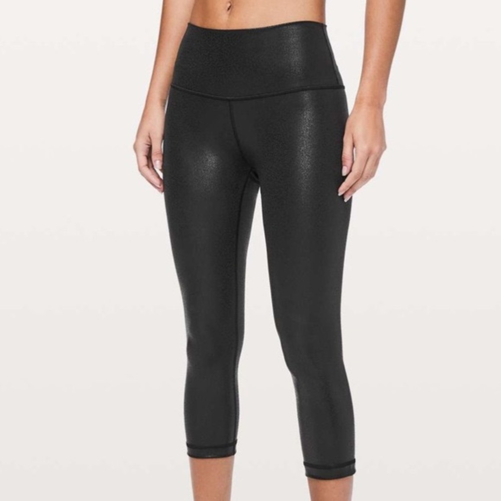 Lululemon Wunder Under Crop High-Rise Foil 21”